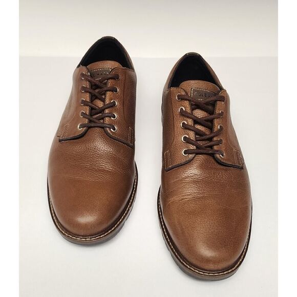 COLE HAAN Men's Memory Flex Oxford Cap Toe Brown Dress Shoes Size 11M